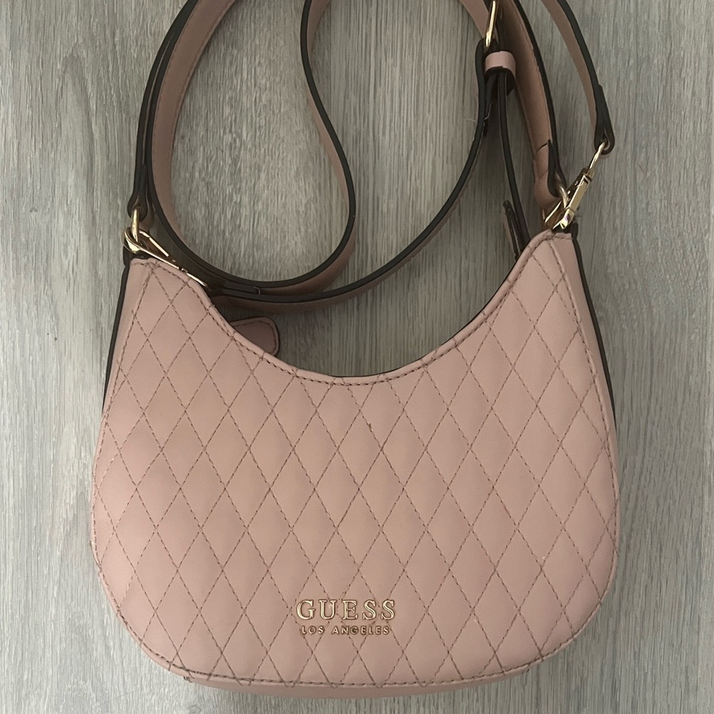Guess Blush Quilted Shoulder Bag 🩷